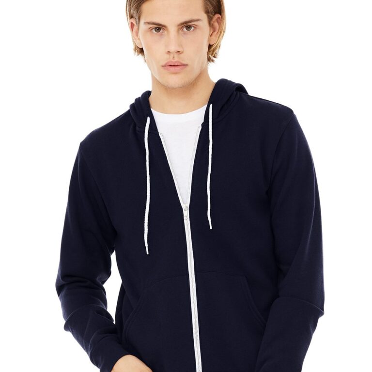 Unisex Sponge Fleece Full-Zip Hoodie Sweatshirt – 3739
