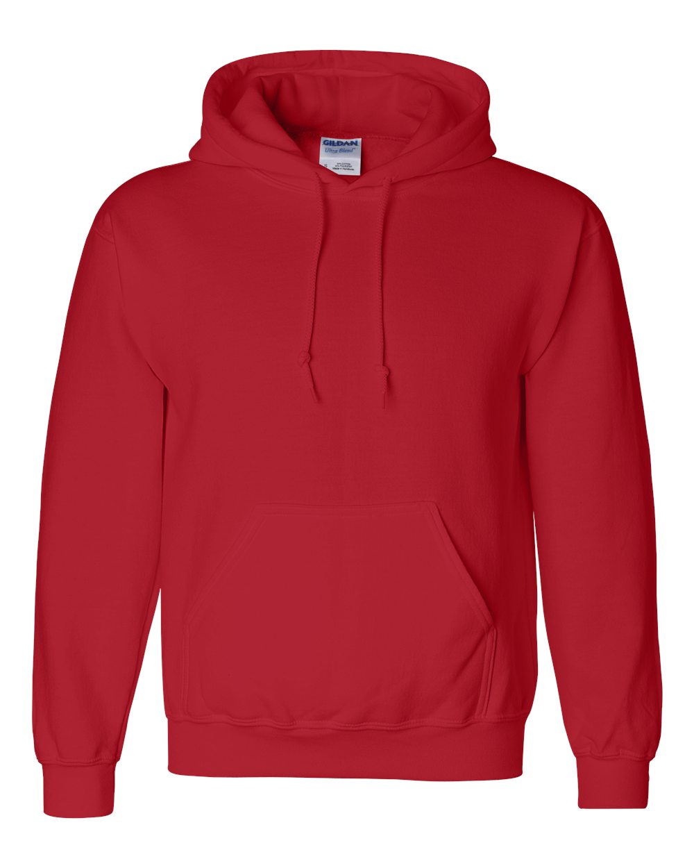 Unisex DryBlend® Hooded Sweatshirt – 12500 – Red