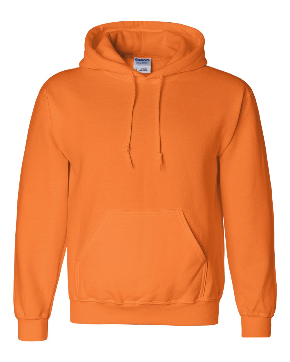 Unisex DryBlend® Hooded Sweatshirt – 12500 – Safety Orange