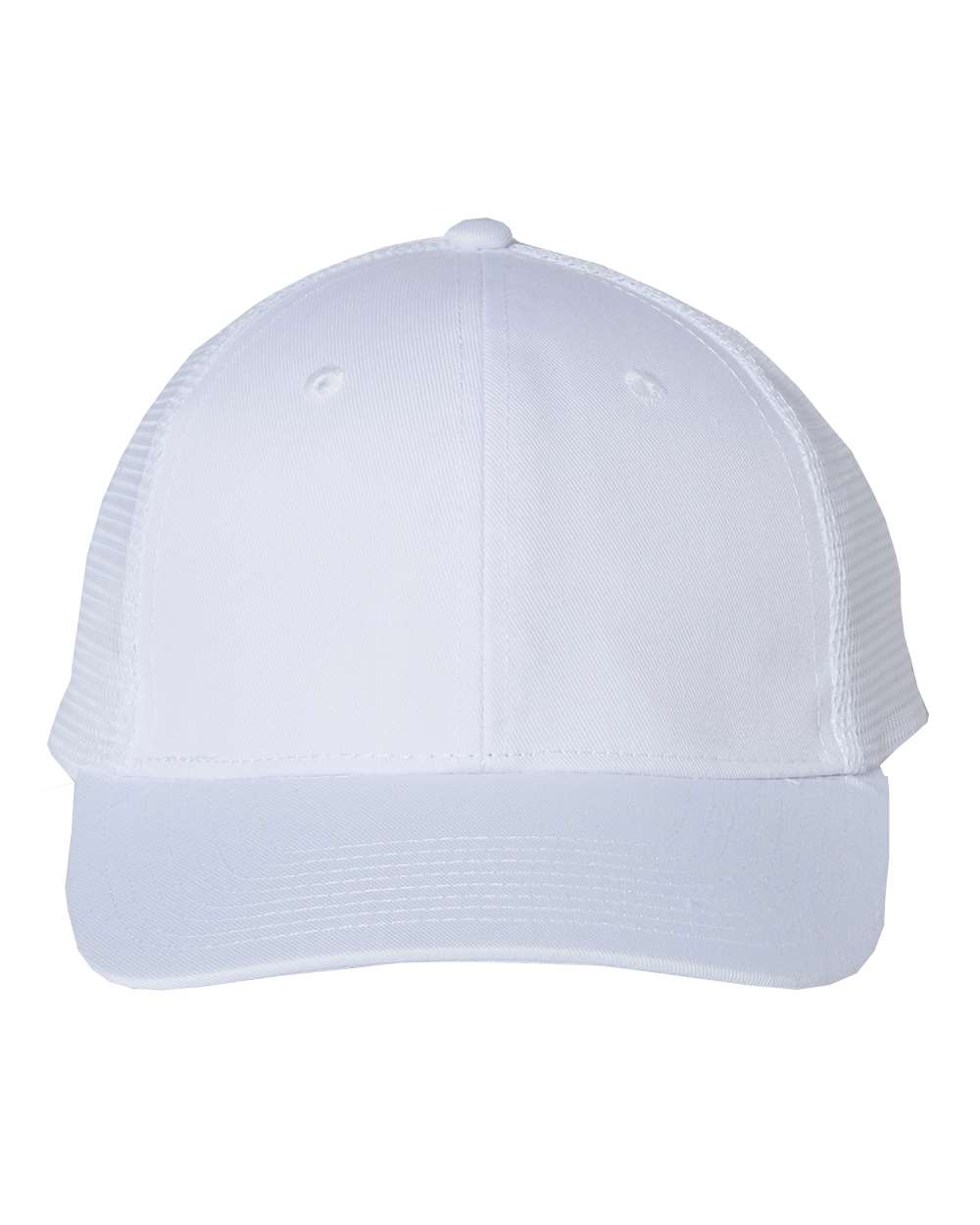 Mesh-Back Twill Trucker Cap – VC400 – White