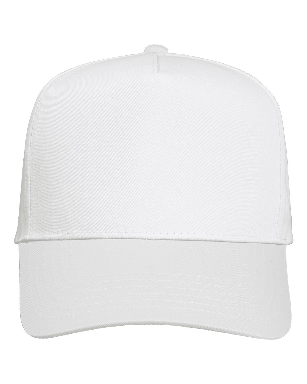 Five-Panel Twill Cap – 8869 – White