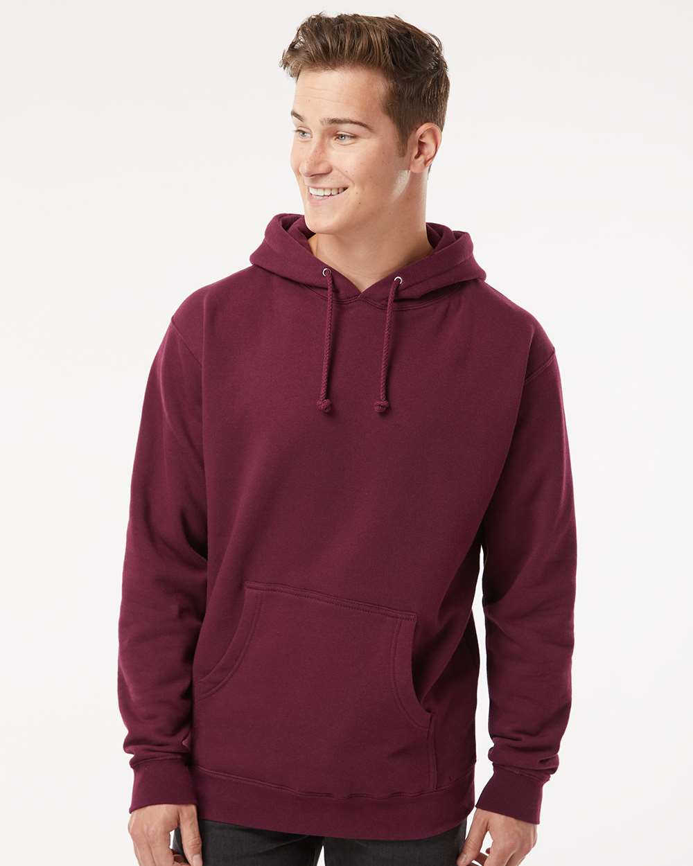 Unisex Heavyweight Hooded Sweatshirt – IND4000 – Maroon