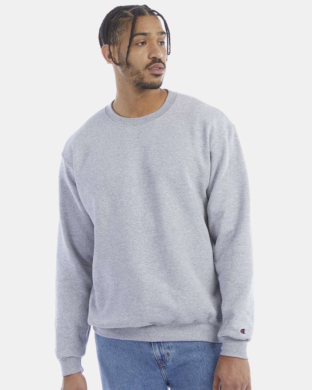 Unisex Powerblend® Crewneck Sweatshirt – S600 – Light Steel
