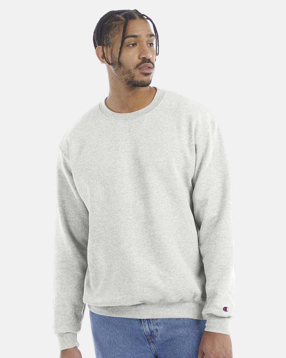 Unisex Powerblend® Crewneck Sweatshirt – S600 – Silver Grey