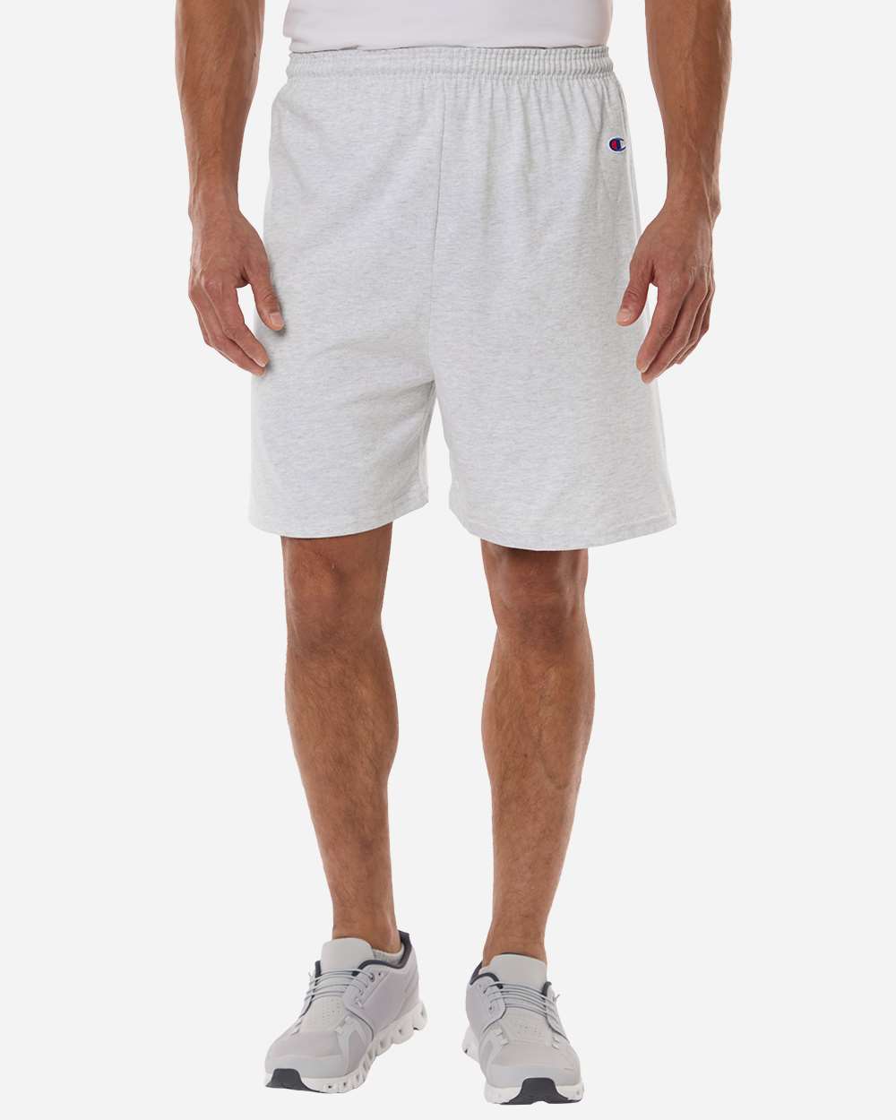 Unisex Cotton Gym Shorts – 8187 – Silver Grey