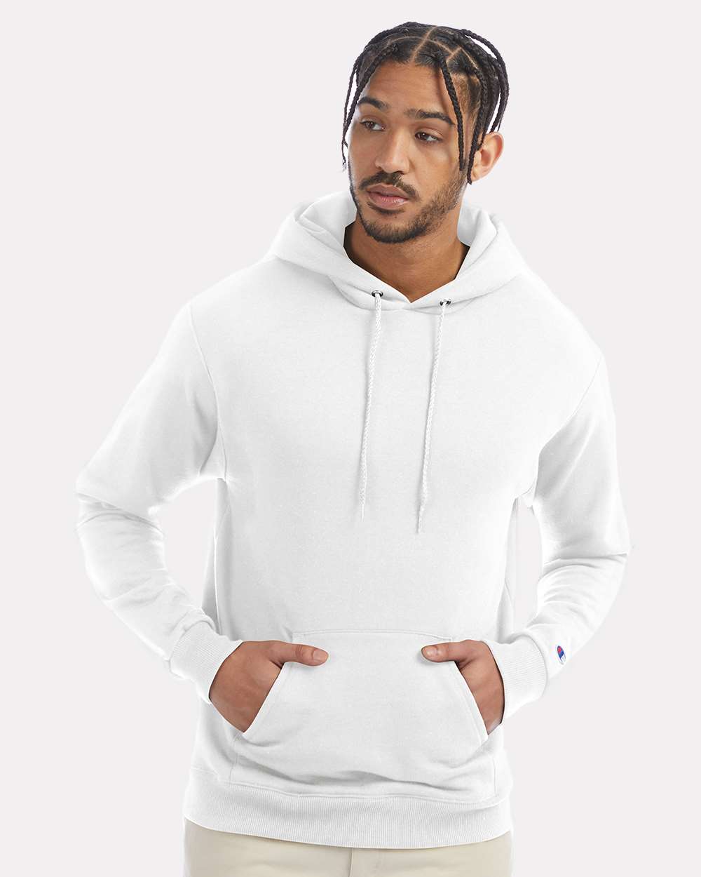 Unisex Powerblend® Hooded Sweatshirt – S700 – White