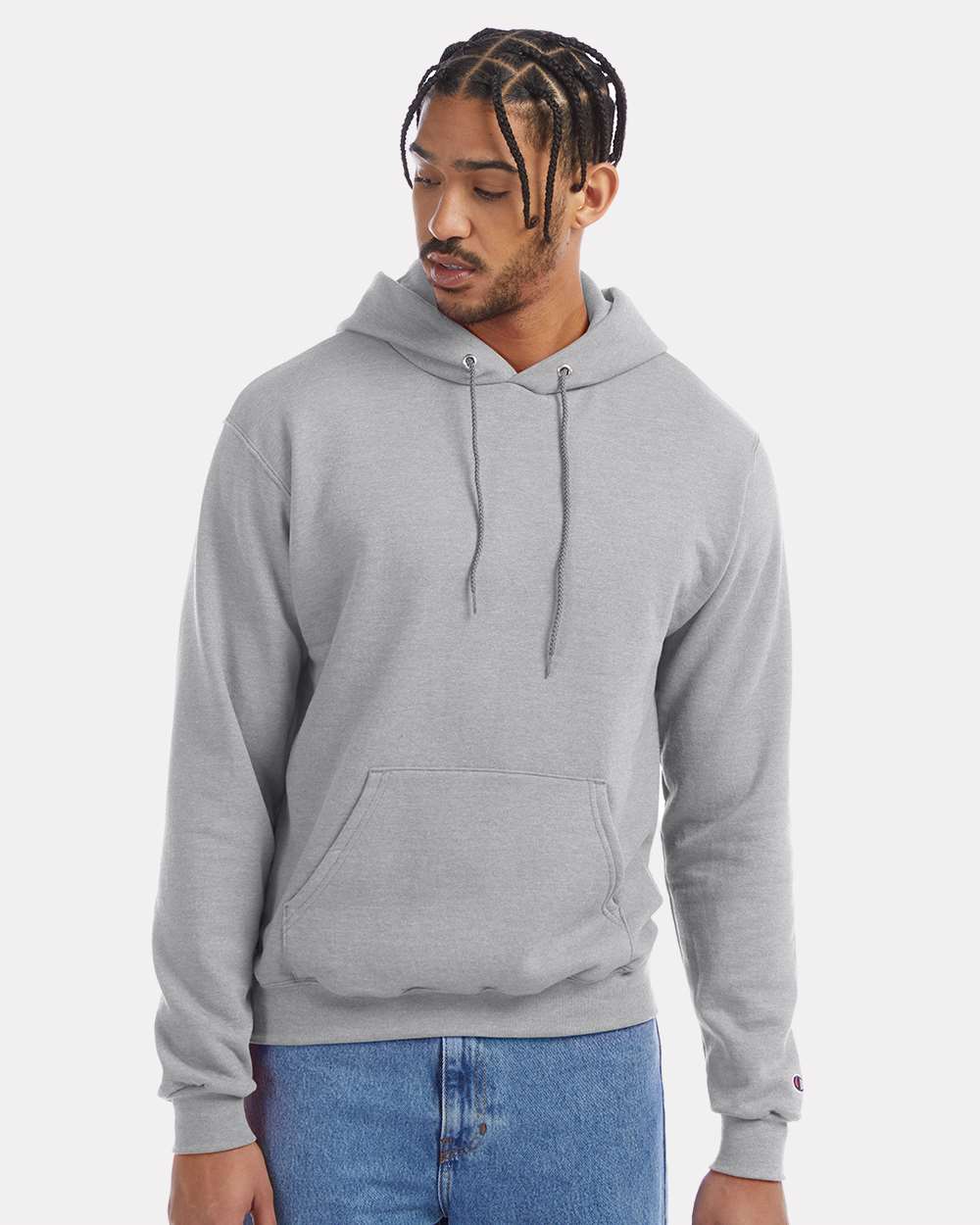 Unisex Powerblend® Hooded Sweatshirt – S700 – Light Steel