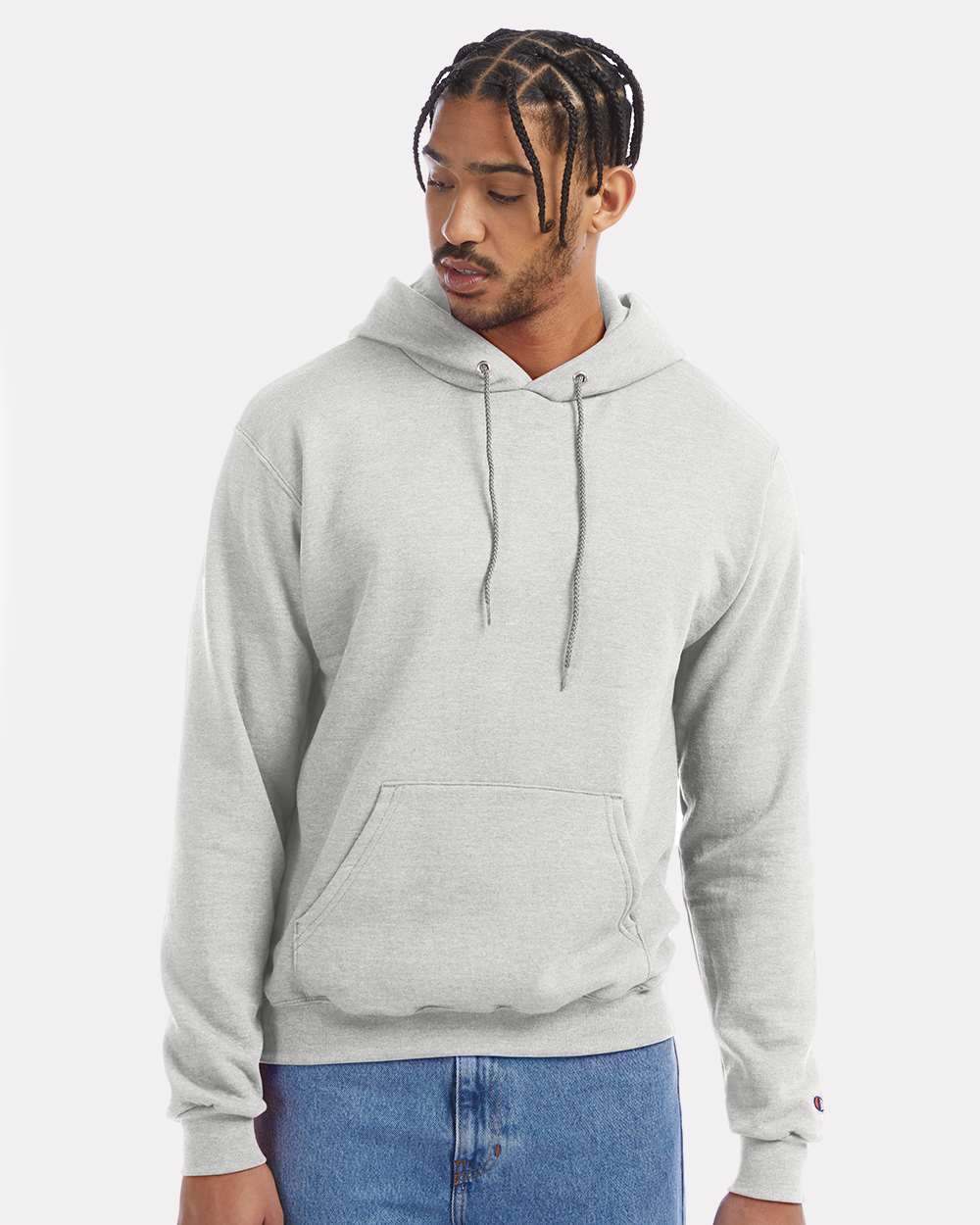 Unisex Powerblend® Hooded Sweatshirt – S700 – Silver Grey