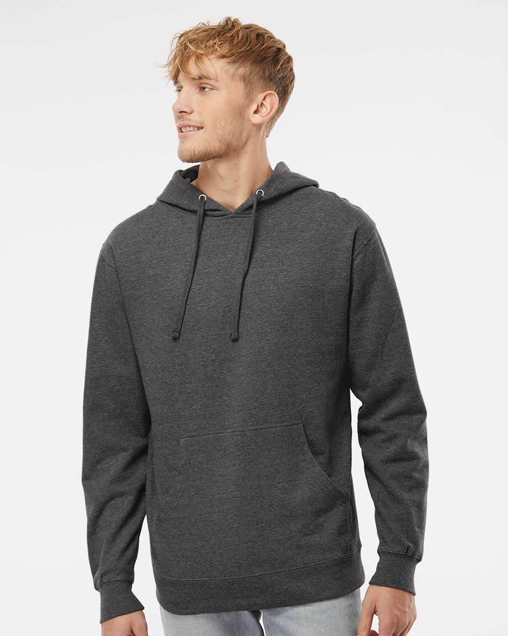 Unisex Midweight Hooded Sweatshirt – SS4500 – Charcoal Heather