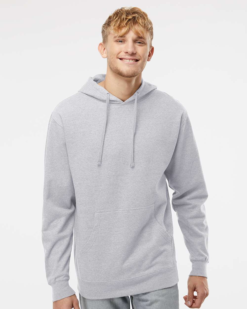 Unisex Midweight Hooded Sweatshirt – SS4500 – Grey Heather
