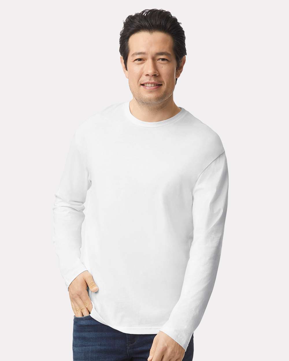 Unisex Softstyle® Long Sleeve T-Shirt – 64400 – White