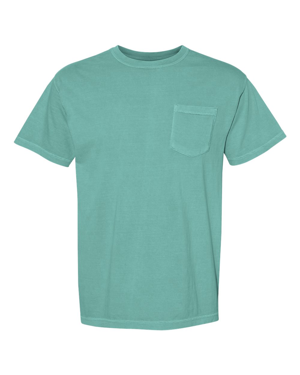 Unisex Garment-Dyed Heavyweight Pocket T-Shirt – 6030 – Seafoam