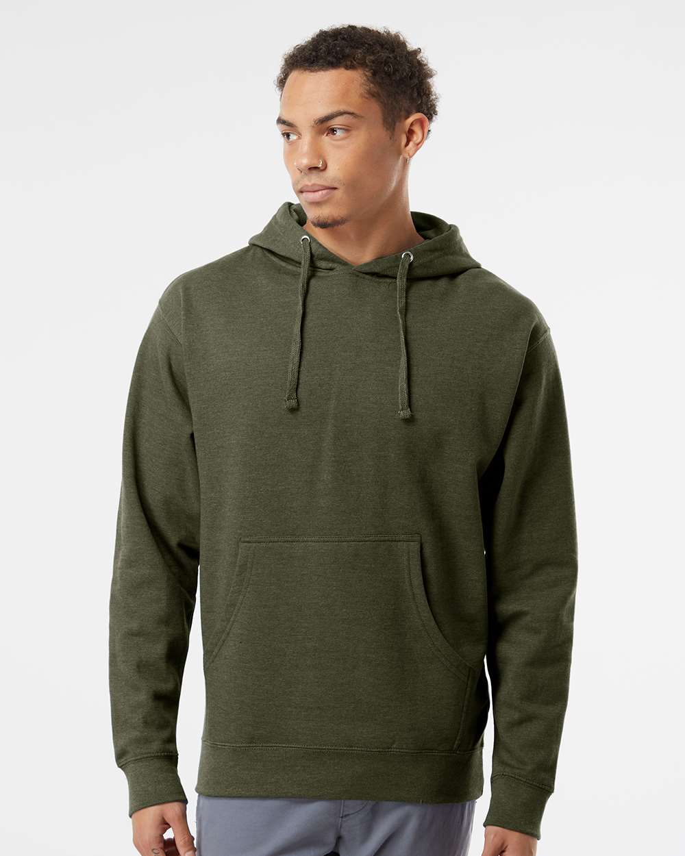 Unisex Midweight Hooded Sweatshirt – SS4500 – Army Heather