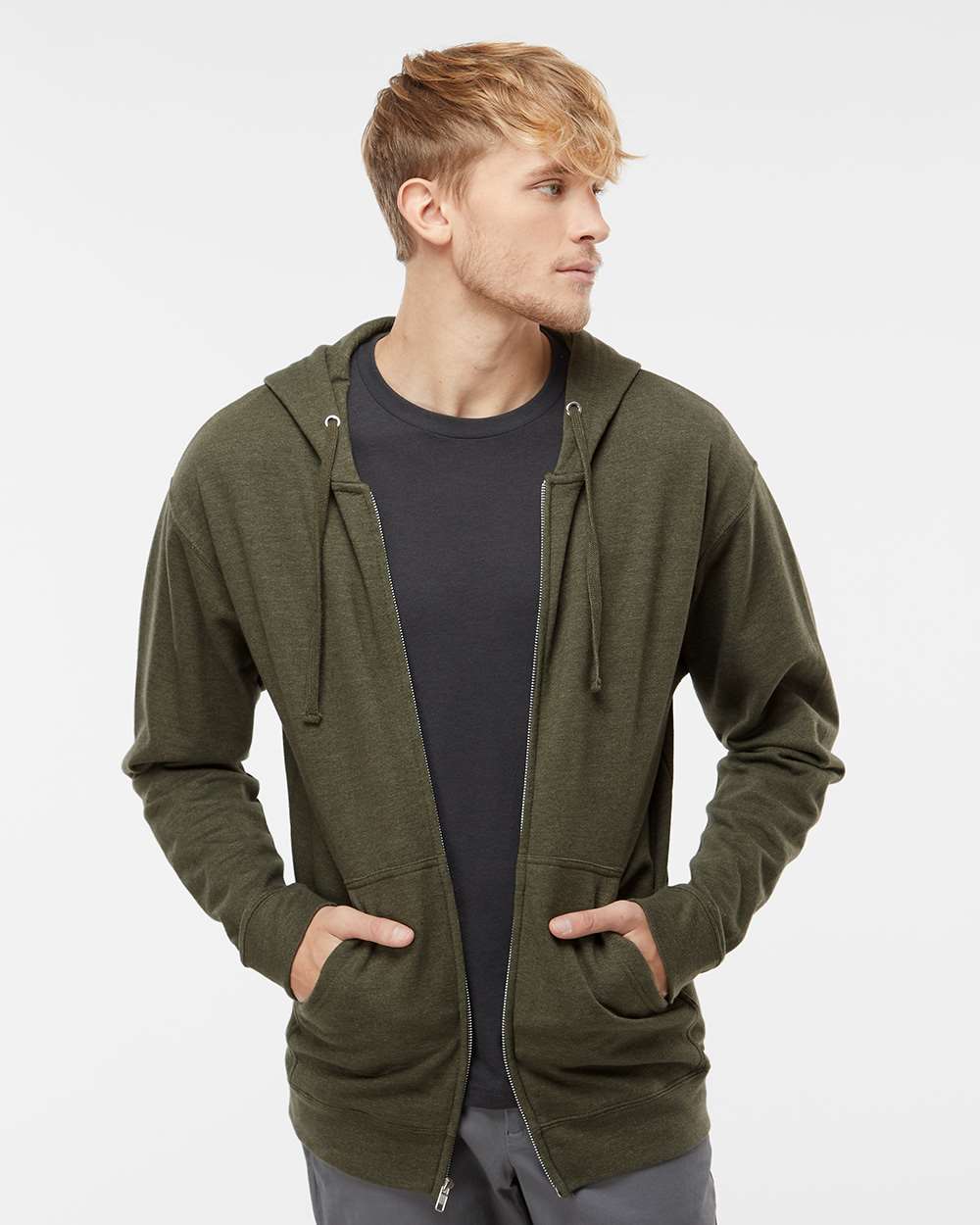 Unisex Midweight Full-Zip Hooded Sweatshirt – SS4500Z