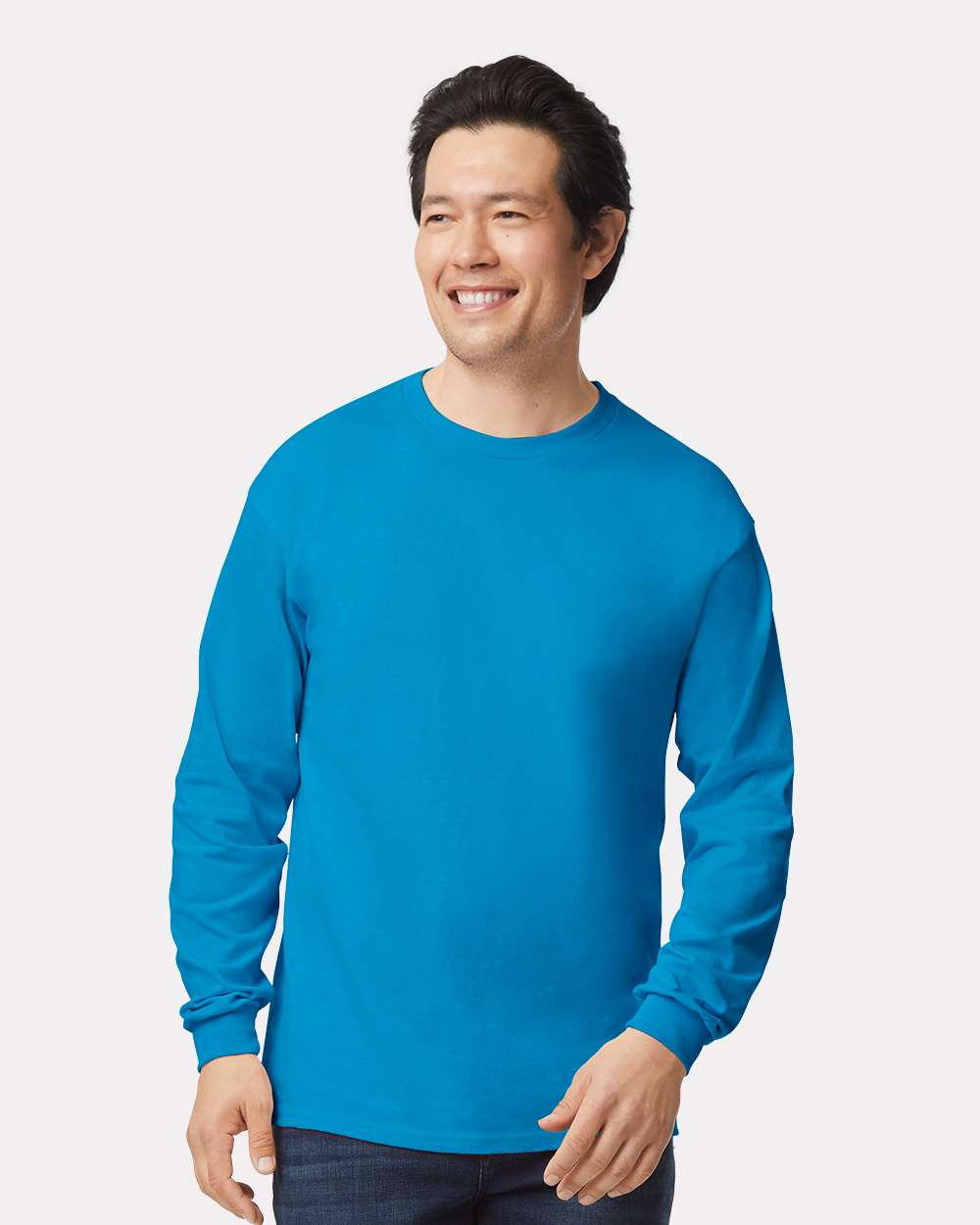 Unisex Ultra Cotton® Long Sleeve T-Shirt – 2400 – Sapphire