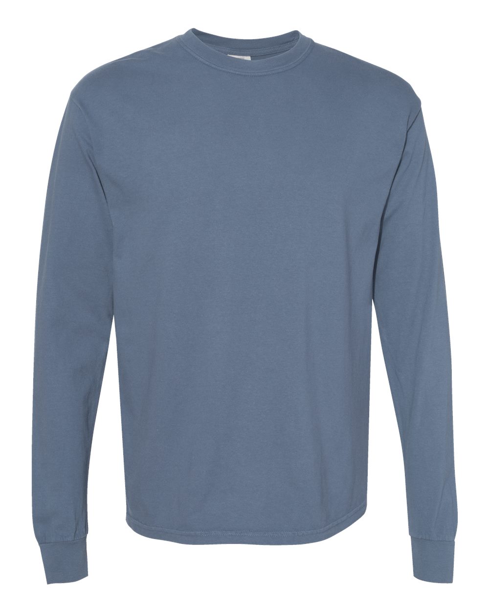 Unisex Garment-Dyed Heavyweight Long Sleeve T-Shirt – 6014 – Blue Jean
