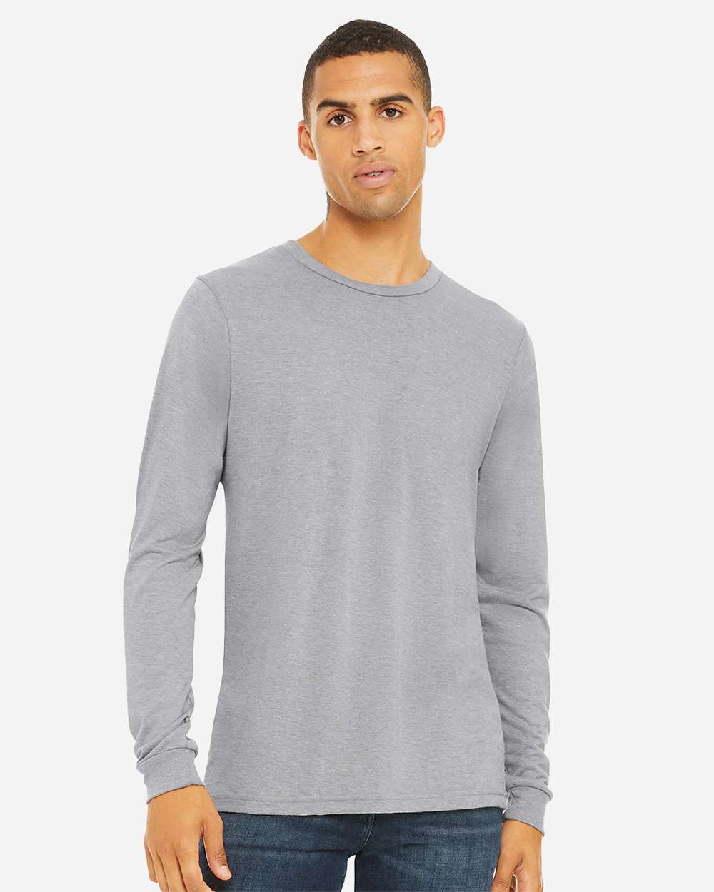 Unisex Triblend Long Sleeve Tee – 3513 – Athletic Grey Triblend