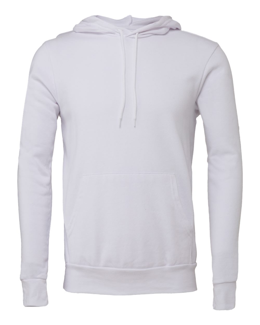 Unisex Sponge Fleece Hoodie Sweatshirt – 3719 – White