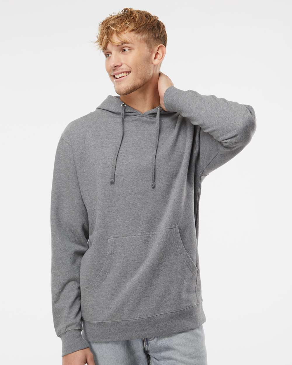 Unisex Midweight Hooded Sweatshirt – SS4500 – Gunmetal Heather