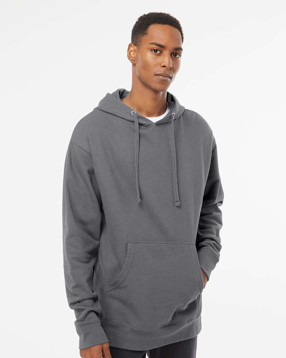 Unisex Midweight Hooded Sweatshirt – SS4500 – Charcoal