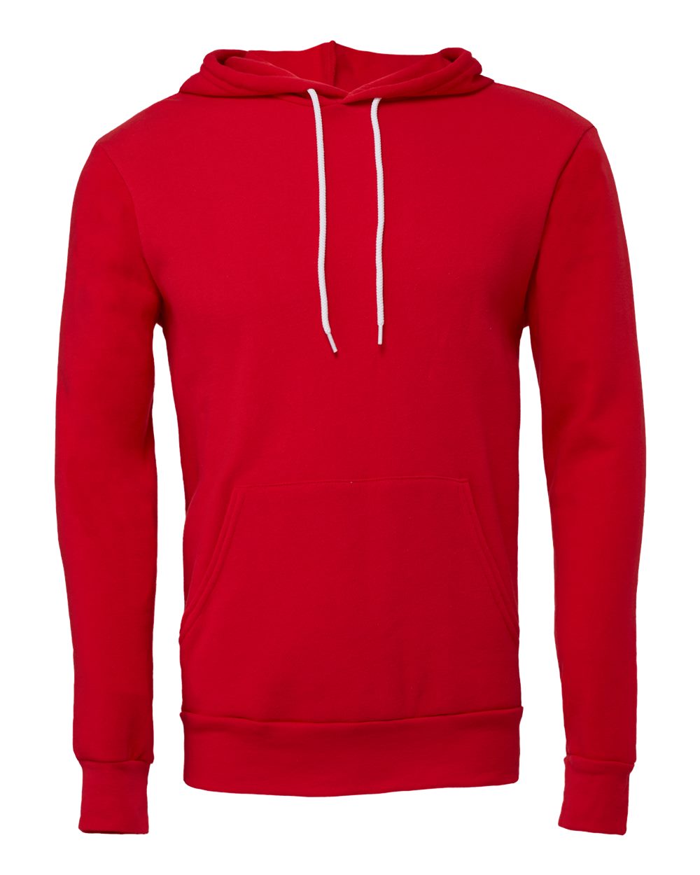 Unisex Sponge Fleece Hoodie Sweatshirt – 3719 – Red