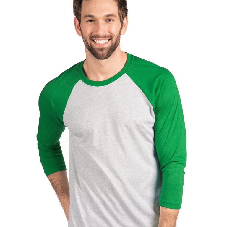 Unisex Triblend Three-Quarter Raglan Tee – 6051