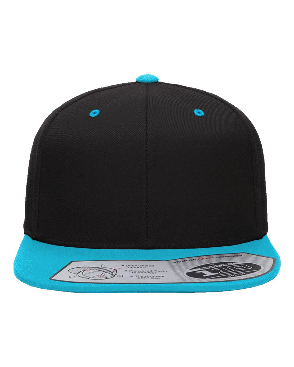 110® Snapback Cap – 110F – Black/ Teal