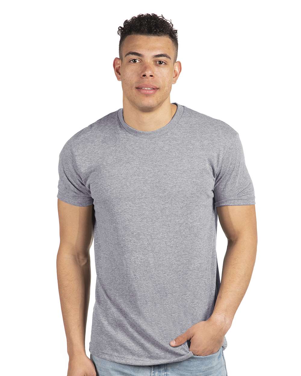 Unisex Cotton Tee – 3600 – Heather Grey