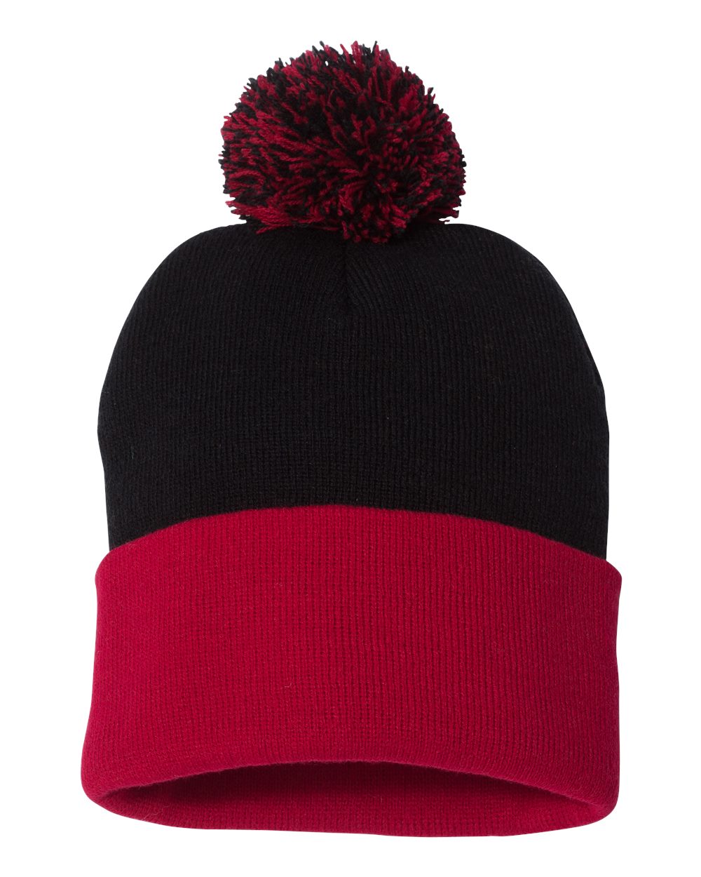 12" Pom-Pom Cuffed Beanie – SP15
