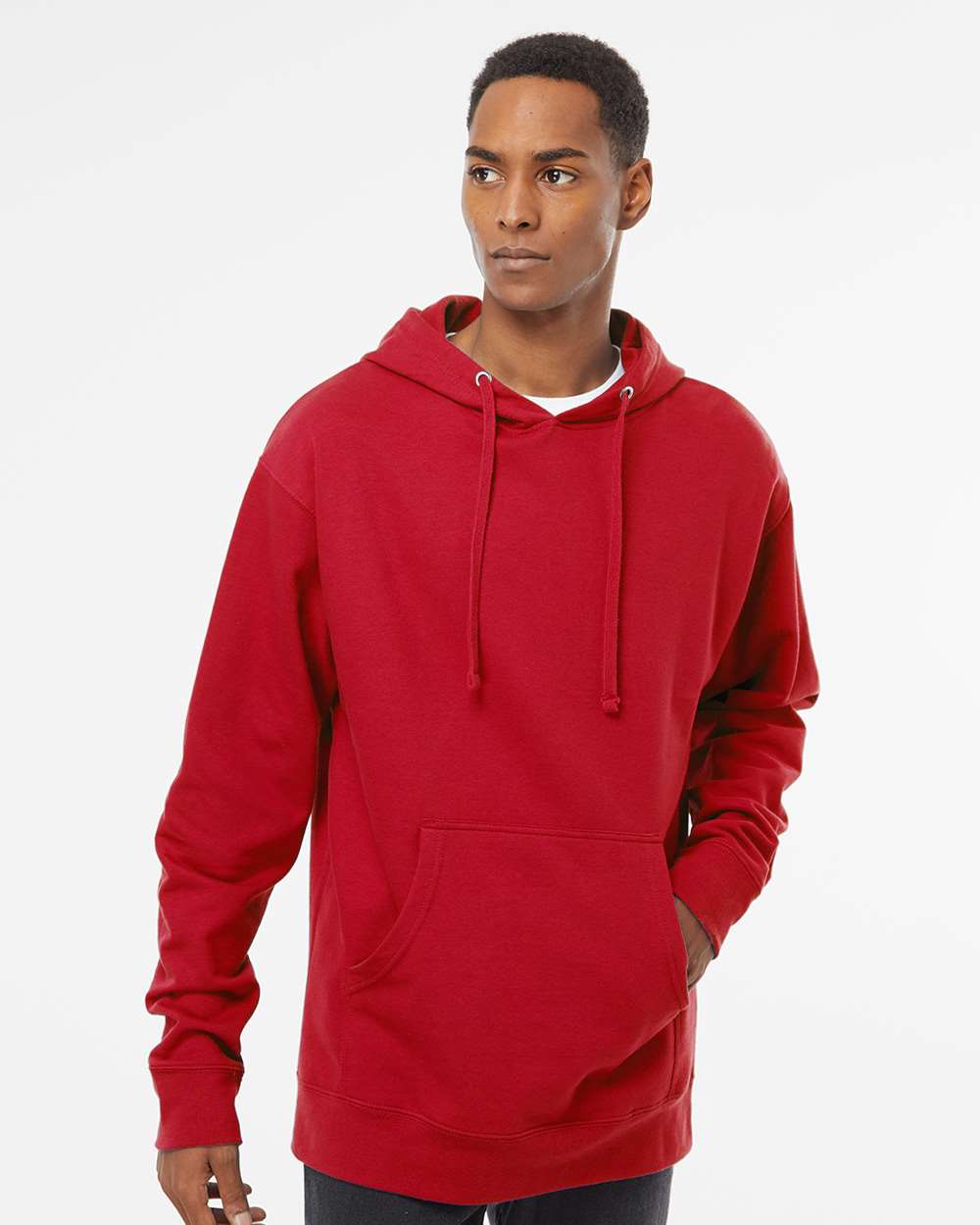 Unisex Midweight Hooded Sweatshirt – SS4500 – Red