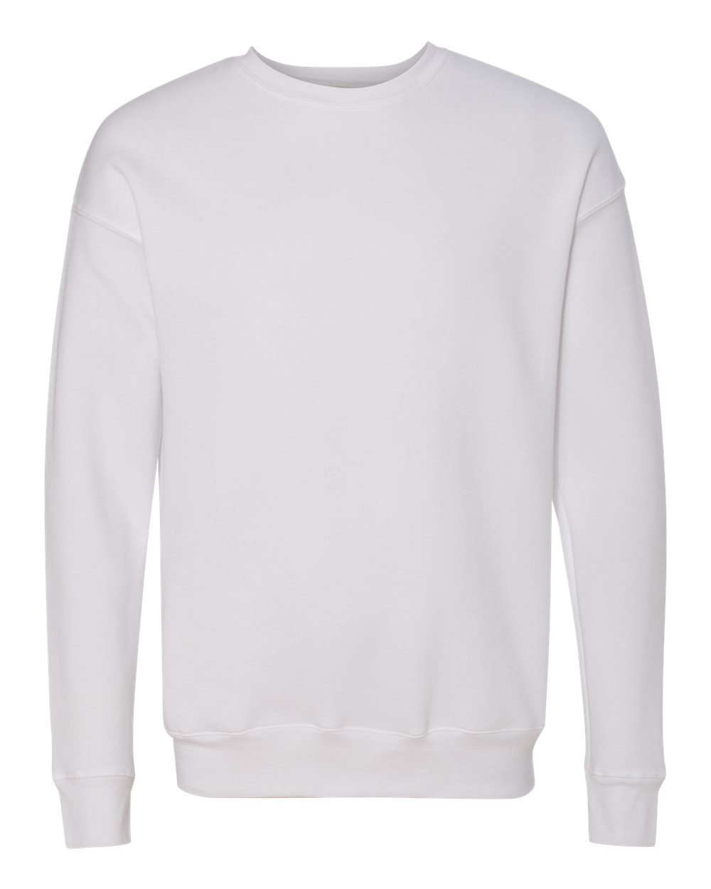 Unisex Sponge Fleece Drop Shoulder Crewneck Sweatshirt – 3945 – White