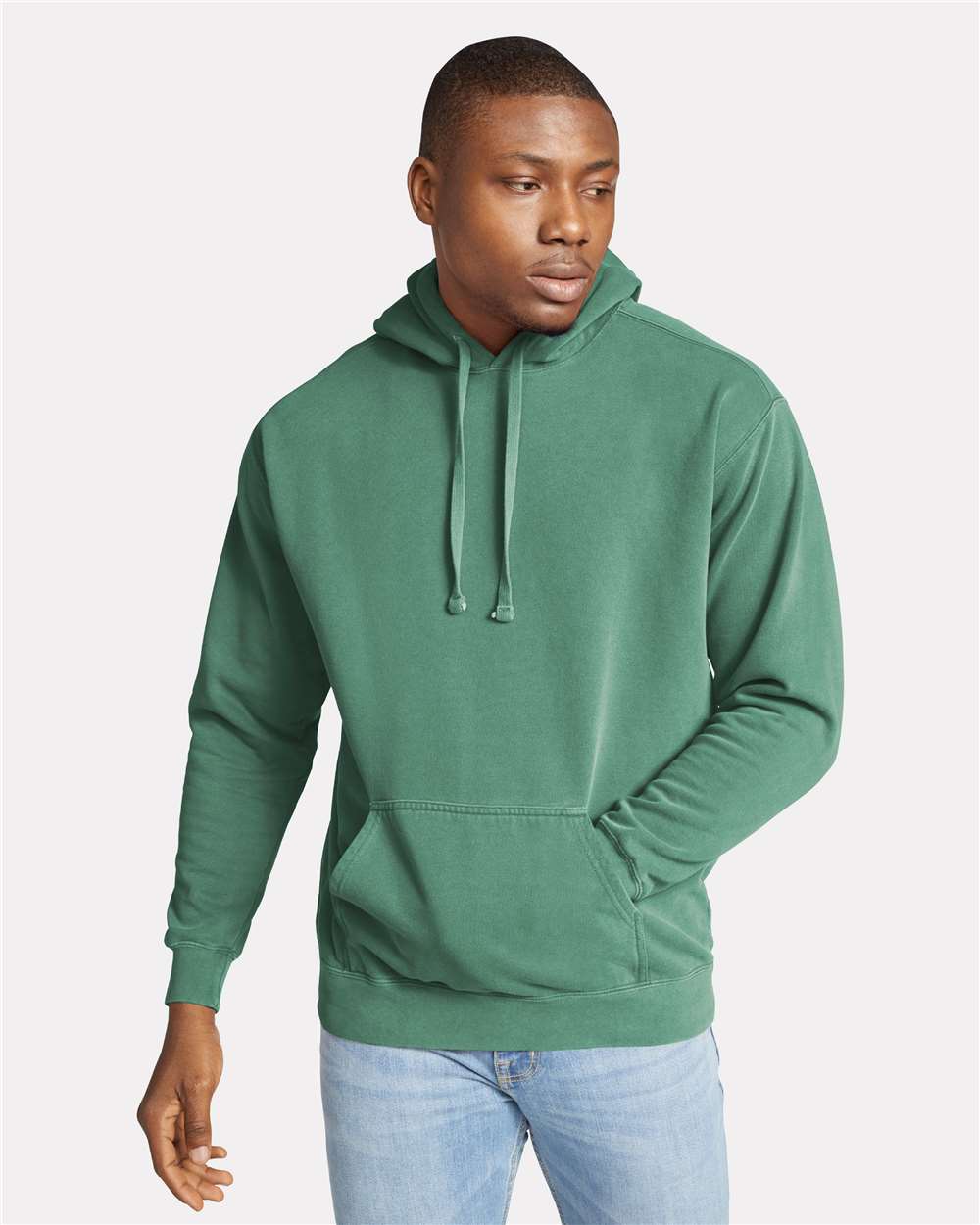 Unisex Garment-Dyed Hooded Sweatshirt – 1567 – Light Green