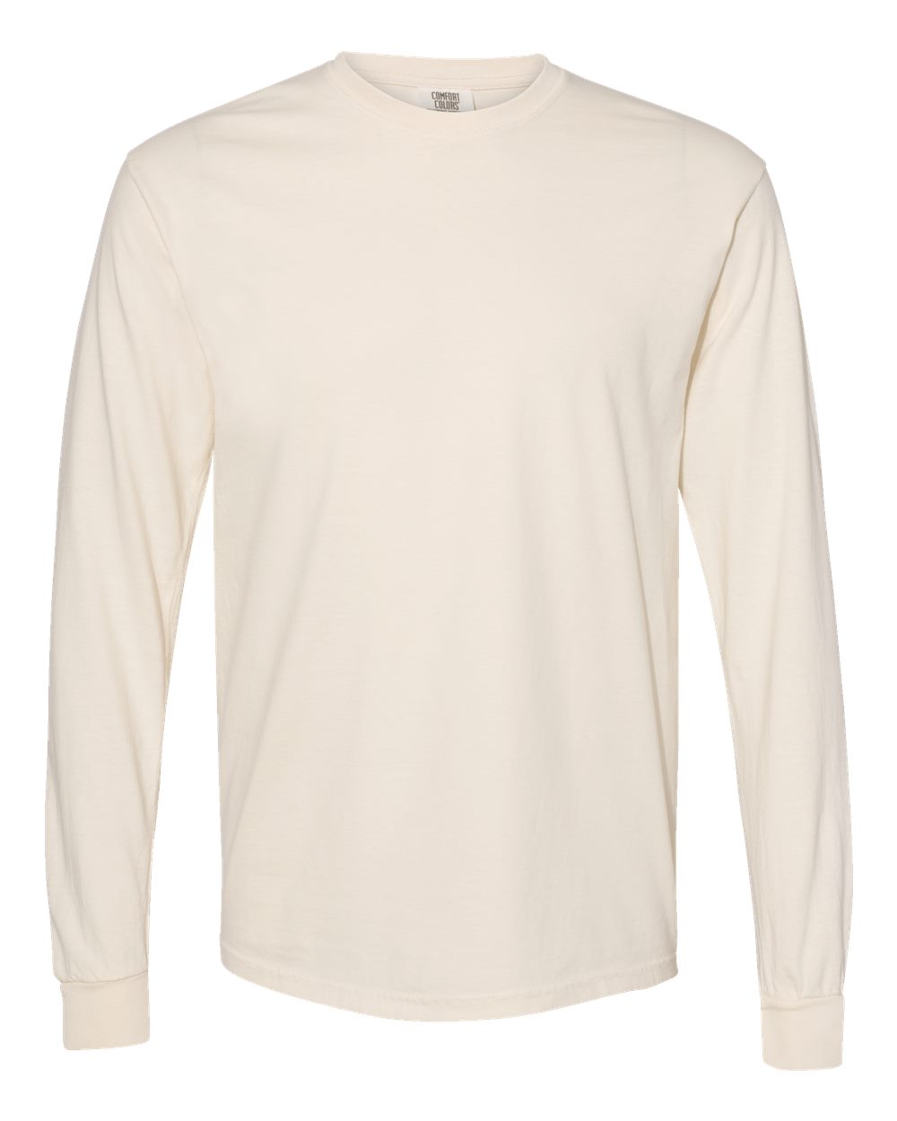 Unisex Garment-Dyed Heavyweight Long Sleeve T-Shirt – 6014 – Ivory