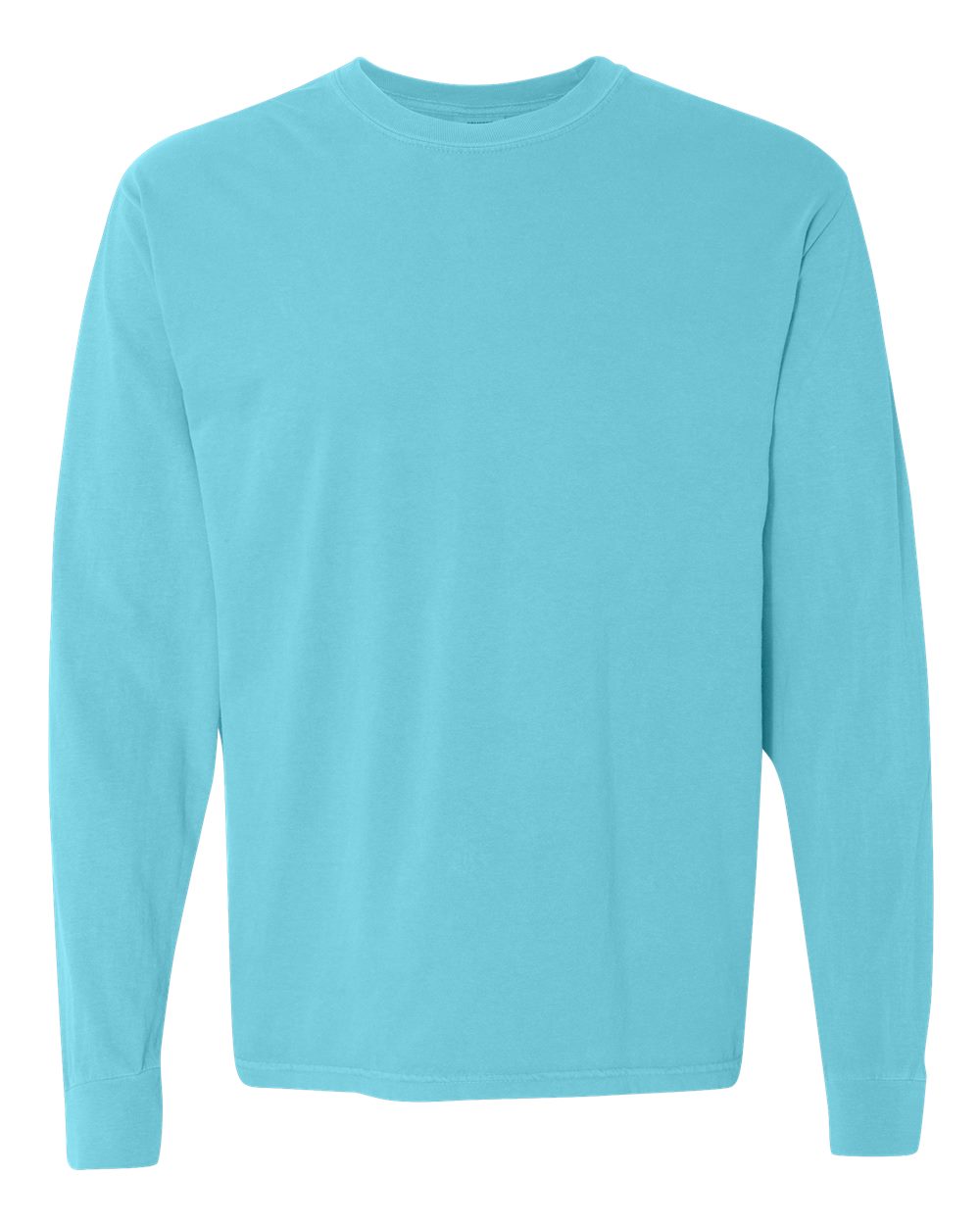 Unisex Garment-Dyed Heavyweight Long Sleeve T-Shirt – 6014 – Lagoon