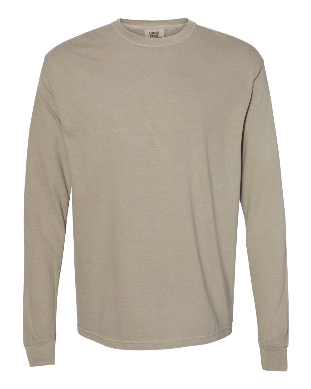 Unisex Garment-Dyed Heavyweight Long Sleeve T-Shirt – 6014 – Sandstone