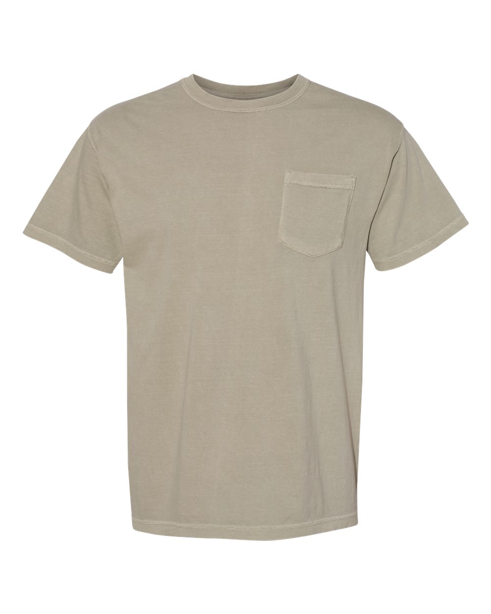 Unisex Garment-Dyed Heavyweight Pocket T-Shirt – 6030 – Sandstone
