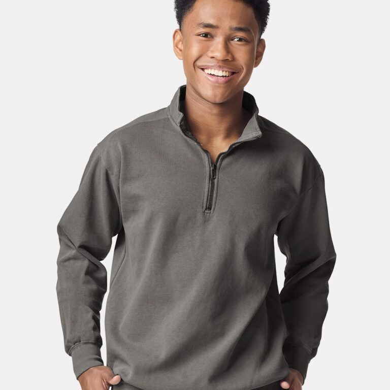 Unisex Garment-Dyed Quarter-Zip Sweatshirt – 1580
