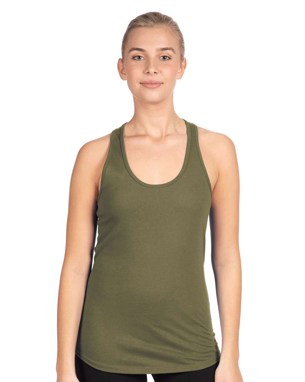 Women's Ideal Racerback Tank – 1533 – Military Green