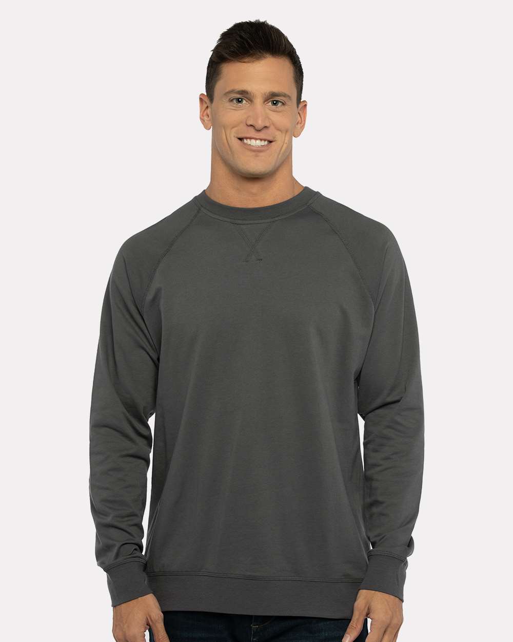 Unisex Laguna Raglan Crewneck Sweatshirt – 9000 – Heavy Metal