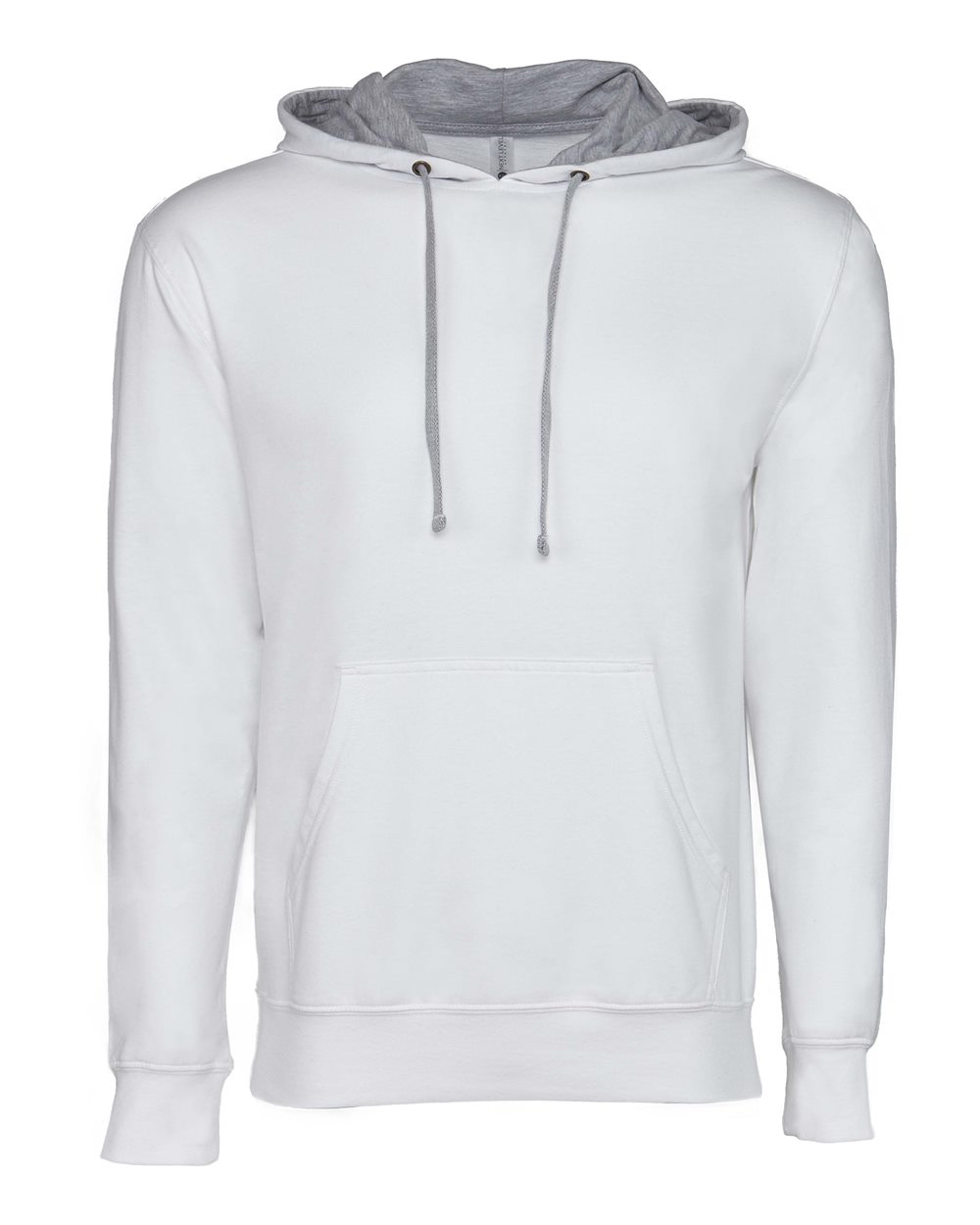 Unisex Laguna Hoodie Sweatshirt – 9301 – White/ Heather Grey