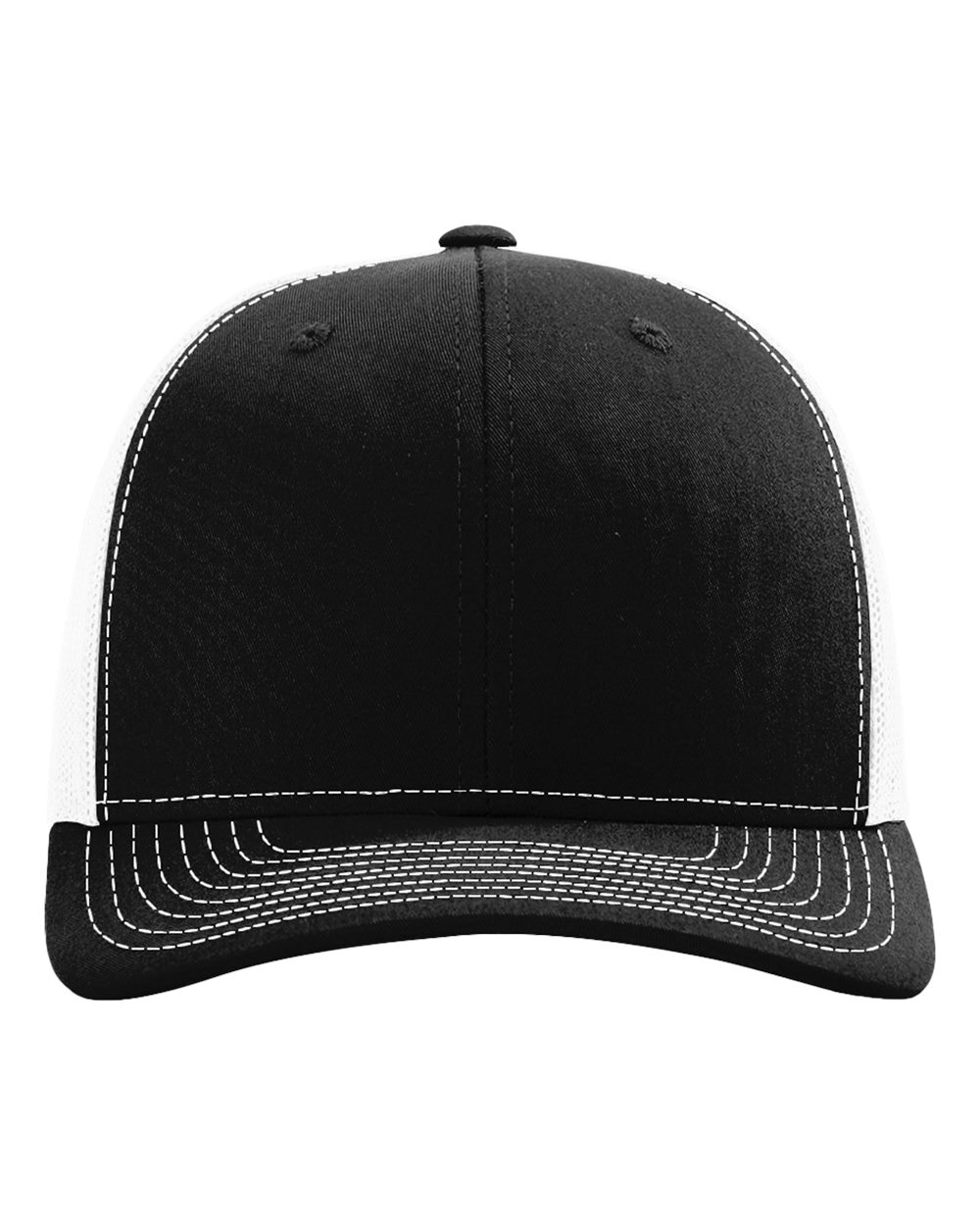 Snapback Trucker Cap – 112 – Black/ White