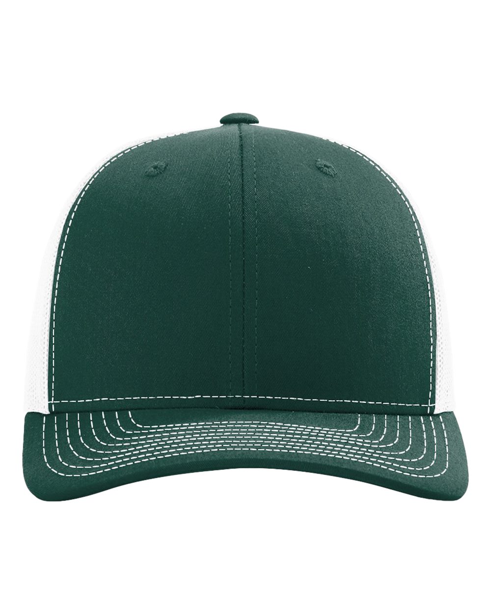 Snapback Trucker Cap – 112 – Dark Green/ White