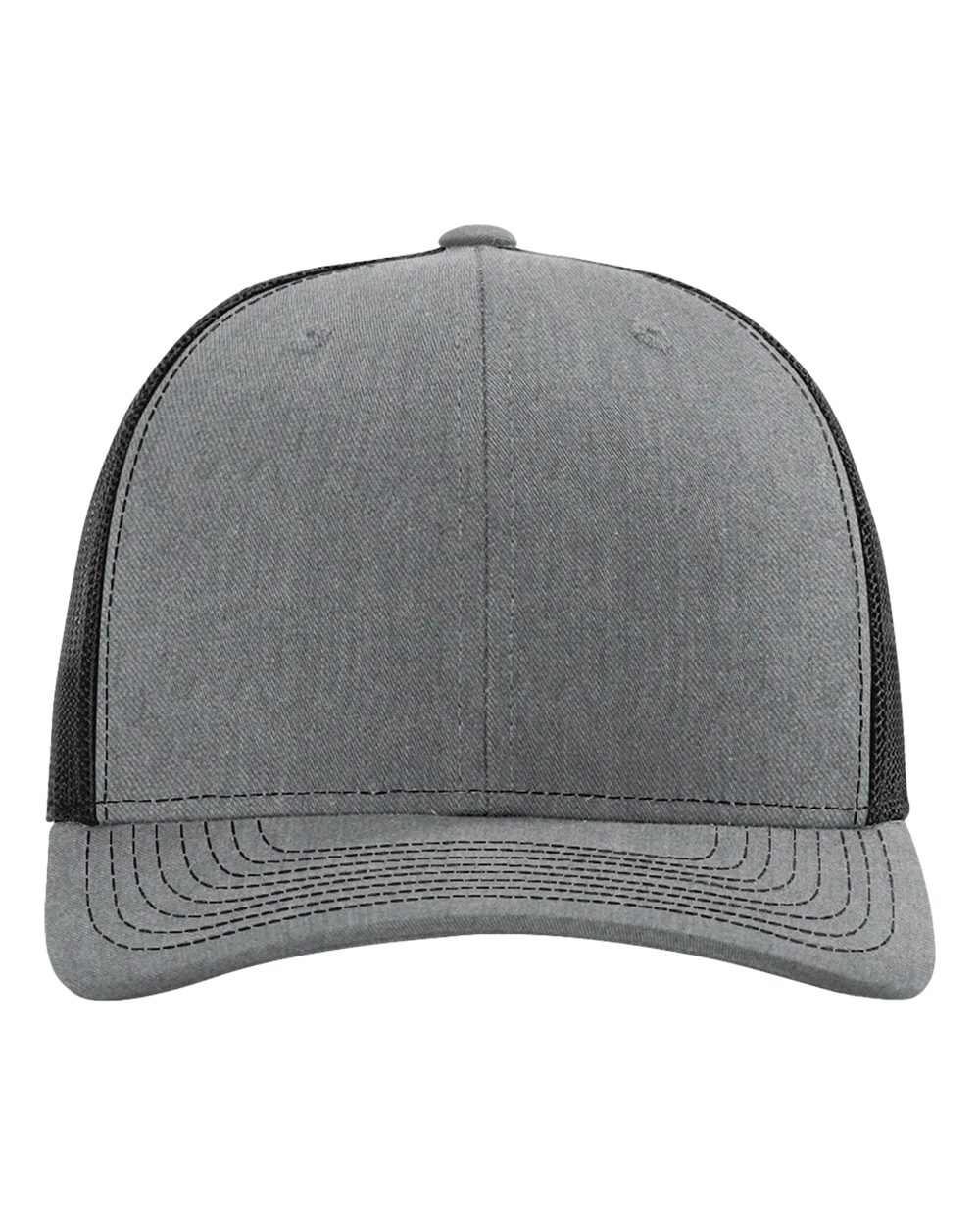 Snapback Trucker Cap – 112 – Heather Grey/ Black