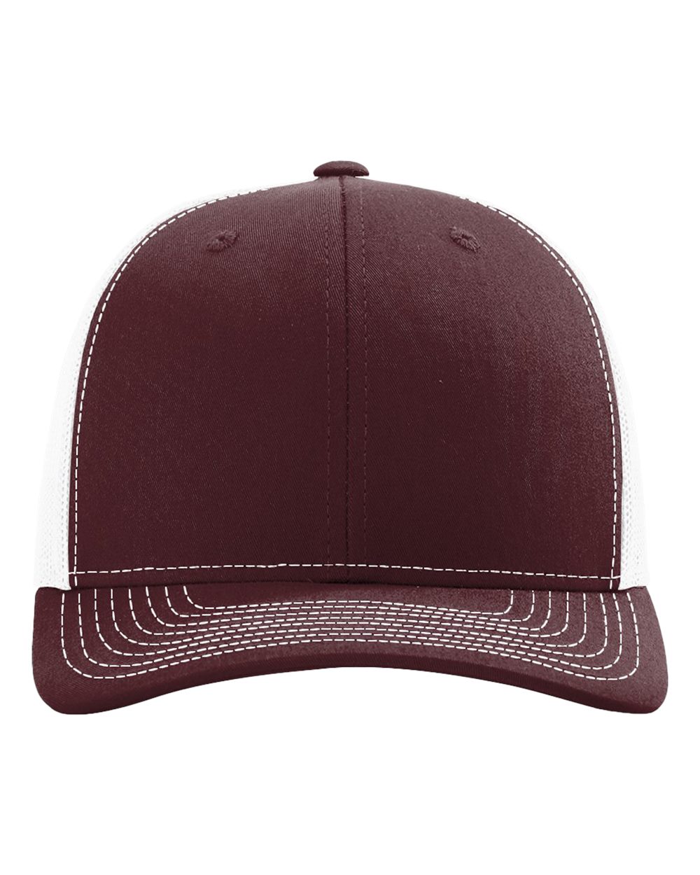 Snapback Trucker Cap – 112 – Maroon/ White