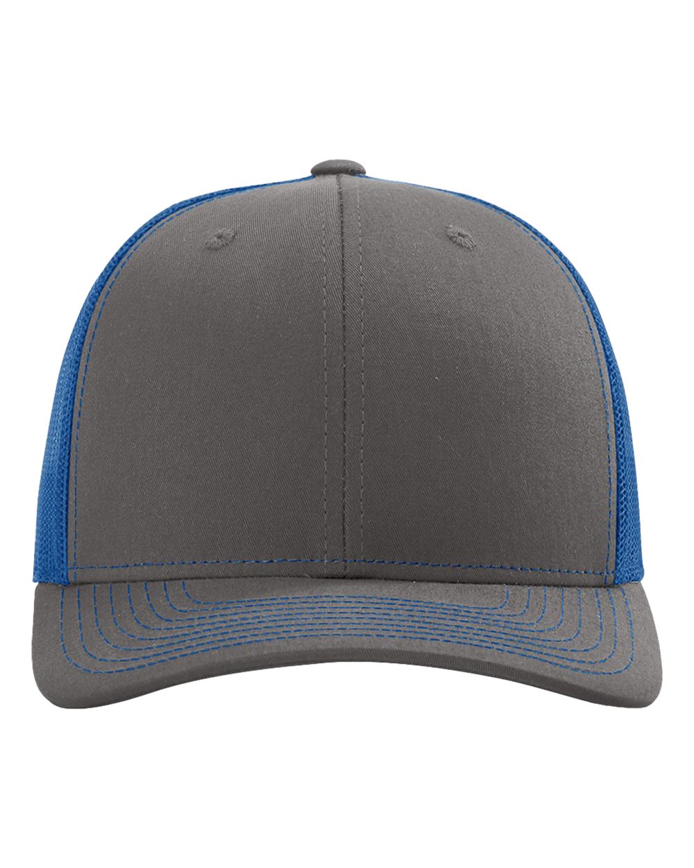 Snapback Trucker Cap – 112 – Charcoal/ Royal