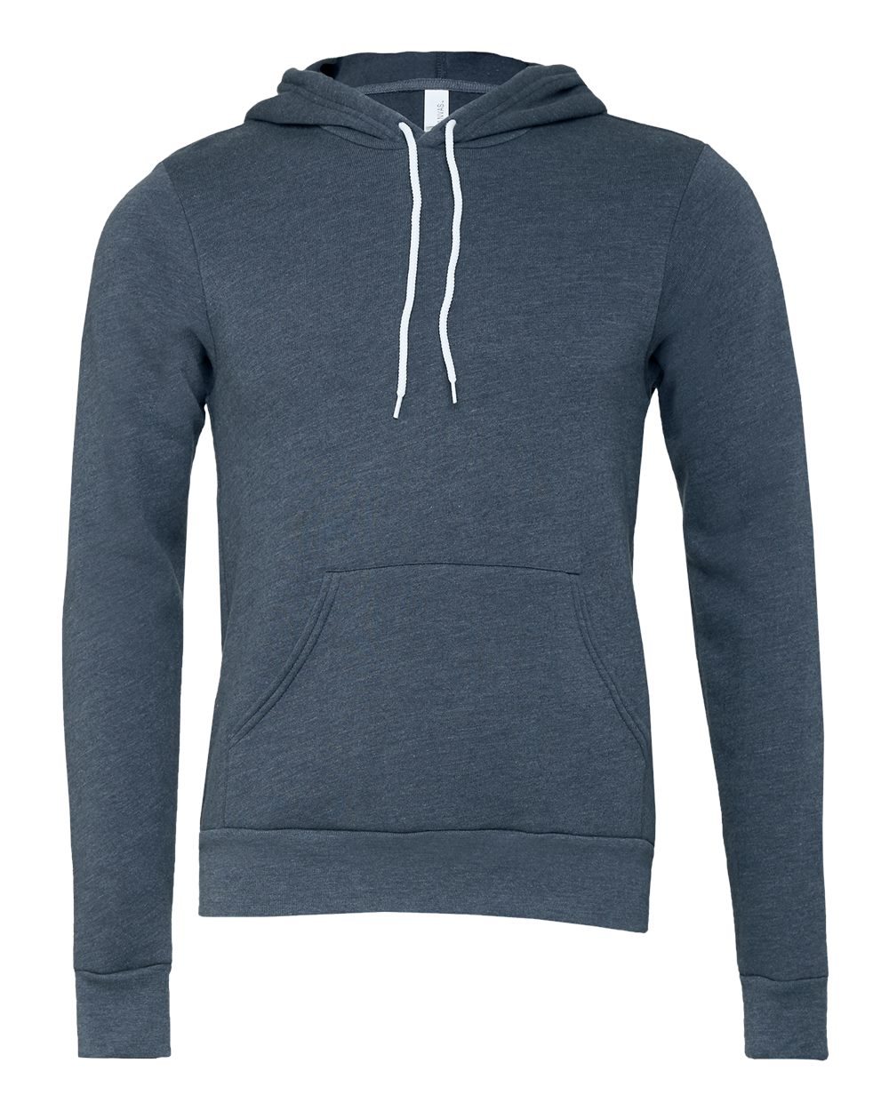 Unisex Sponge Fleece Hoodie Sweatshirt – 3719 – Heather Navy