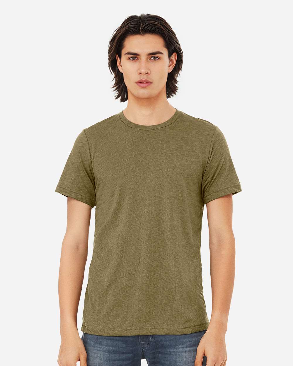 Triblend Tee – 3413 – Olive Triblend