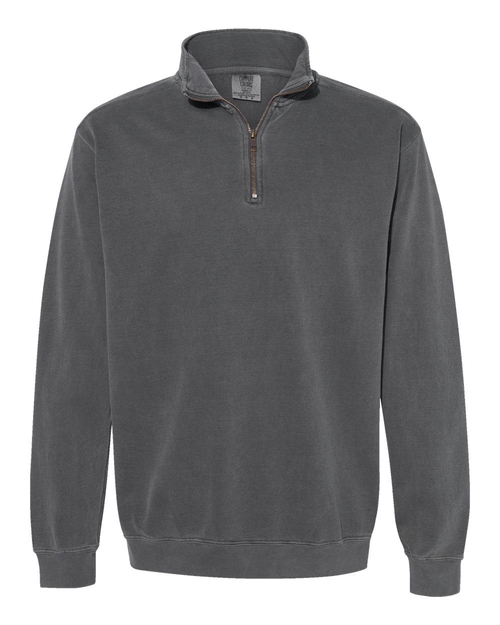 Unisex Garment-Dyed Quarter-Zip Sweatshirt – 1580 – Pepper