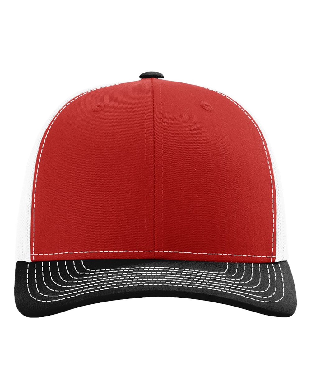 Snapback Trucker Cap – 112 – Red/ White/ Black