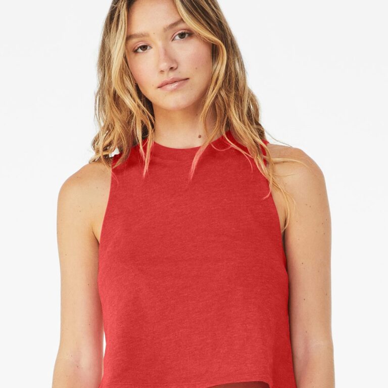 Women's Racerback Crop Tank – 6682